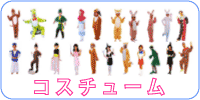 コスチューム 子供用(ピーターパン、おさる、アラジン、かえる妖精、魔女)、ピエロ、ミラクル美女、全身タイツ、ウサギ、犬、ペンギン、など